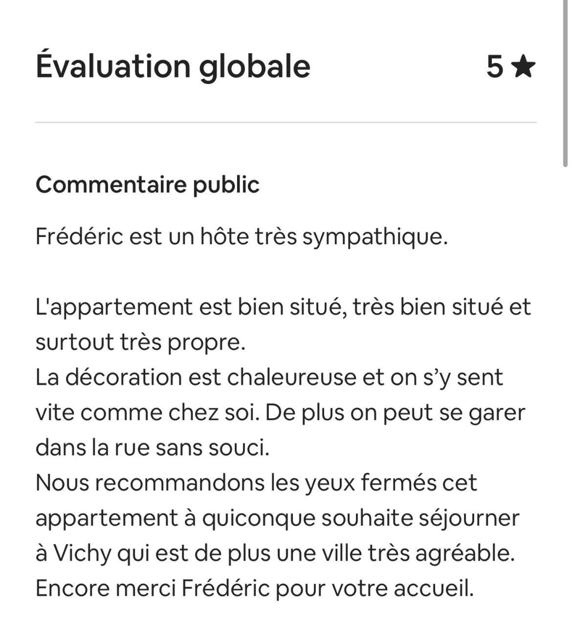 Le Moinet Fayard Leilighet Vichy Eksteriør bilde